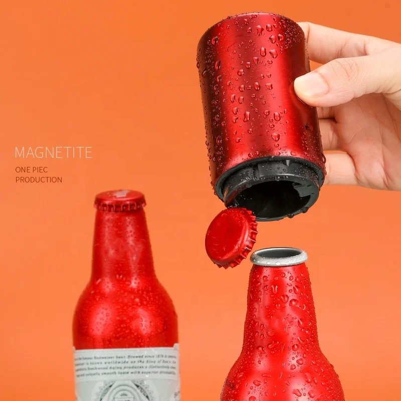 Stainless Steel Automatic Push Down Bottle Openers Open Bottle Beer Bottle Opener
