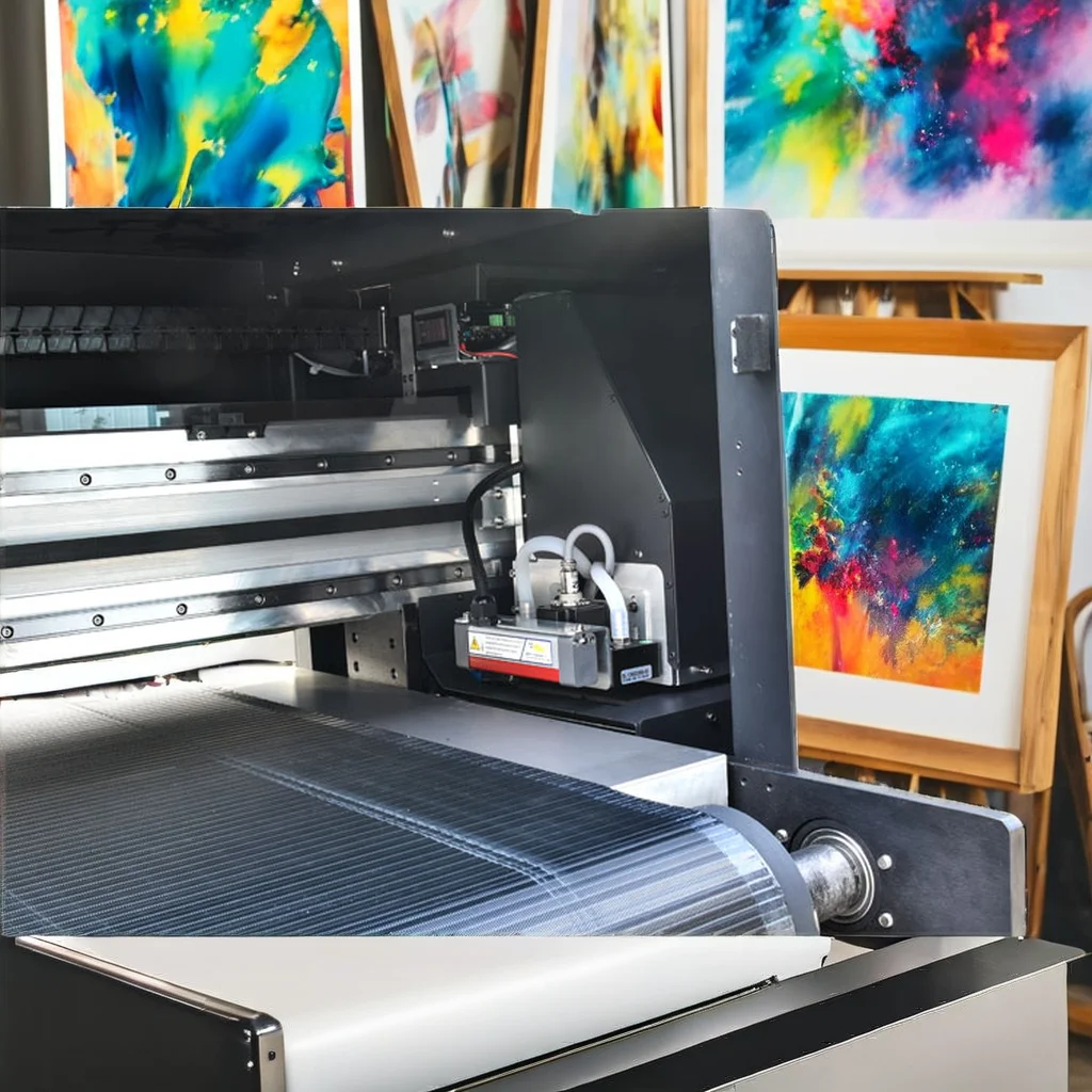 High-Speed I3200 UV Hybrid Carpet Printer 4-Head Large Format Digital UV Roll Printing Machine with Ink