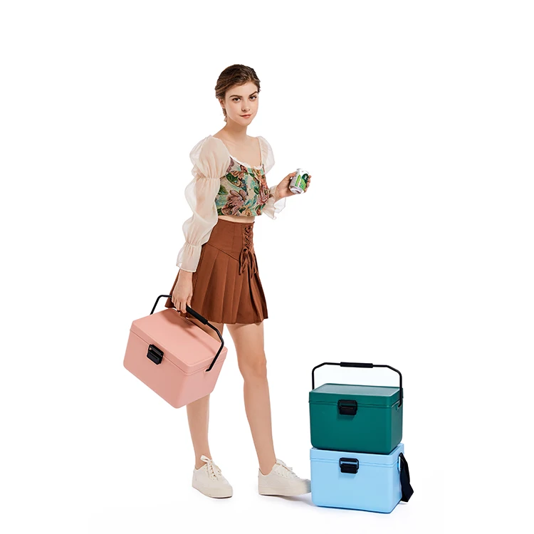 OEM Logo 12L 10QT outdoor fishing camping picnic mini insulated ice cooler box portable food cooler box