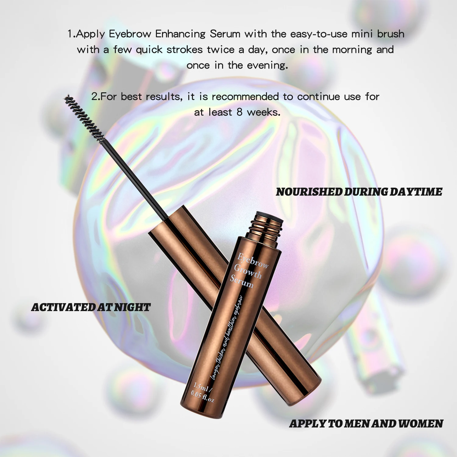 OEM/ODM Сыворотка для роста ресниц и усилитель бровей органические экстракты ускоряет рост сыворотка частная этикетка