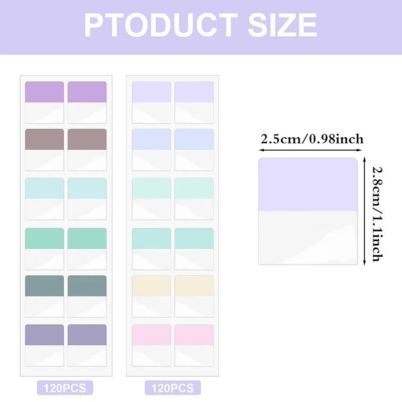 Page Markers Sticky Index Tabs Sticker Post Note Flags Writable Flag Note Tabs It Self Adhesive Bookmark for Notebook