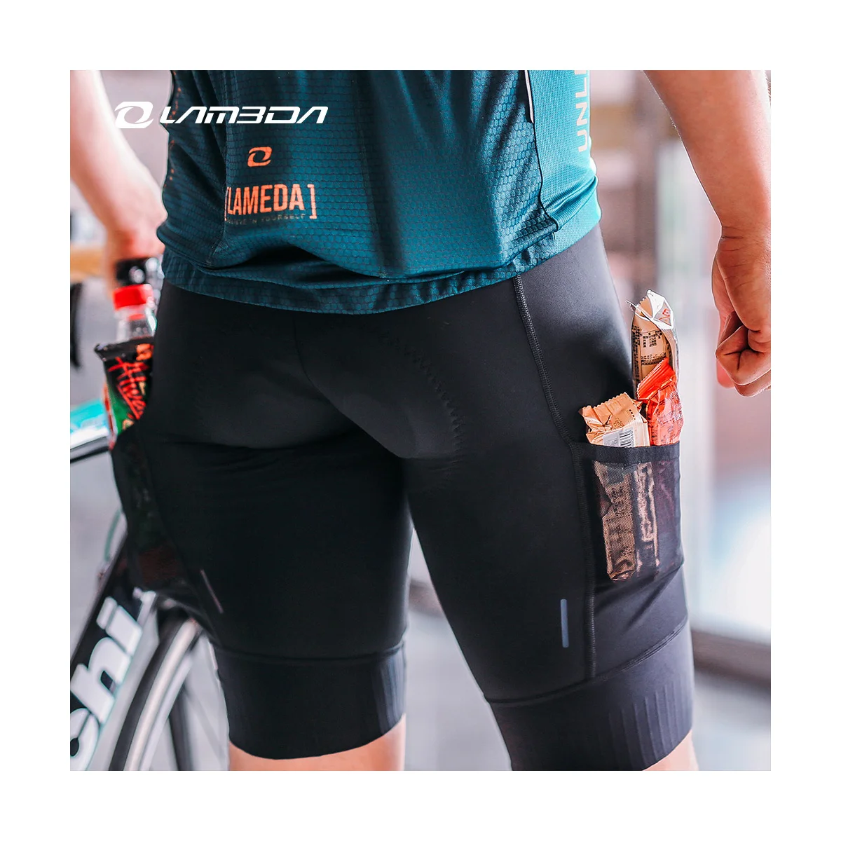 Мужские велосипедные 3D шорты LAMEDA, индивидуальные велосипедные шорты с высокой талией, велосипедные шорты