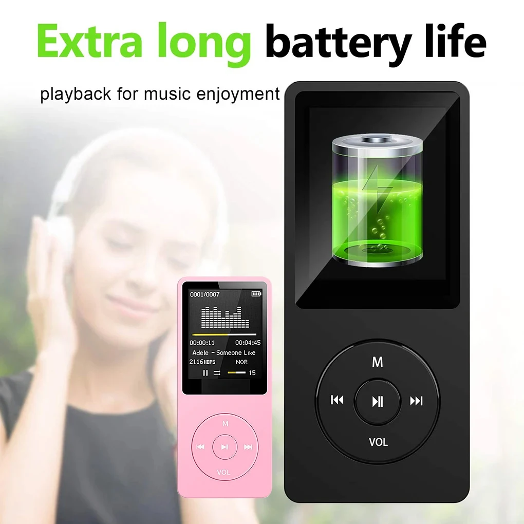MP3 Player Record Digital Display Screen Portable Lossless Players Portable Sport Running Walking Equipment