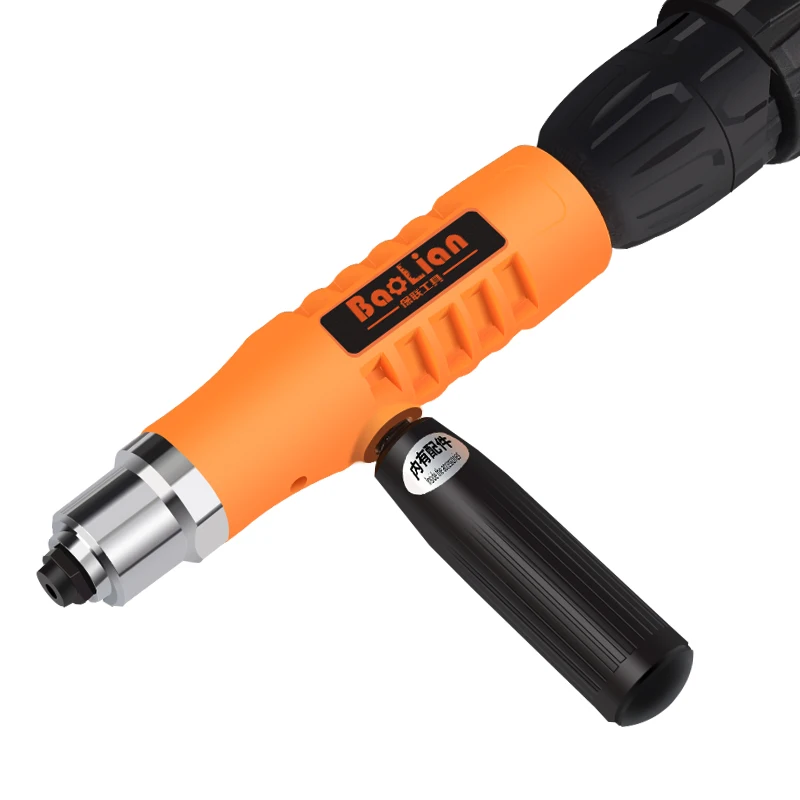 Upgrade Plastic Rivet Gun Adapter Cordless Electric Pull Rivet Nut Gun Adapter Insert Nut Tool Riveter Head Kit 2.4mm-4.8mm