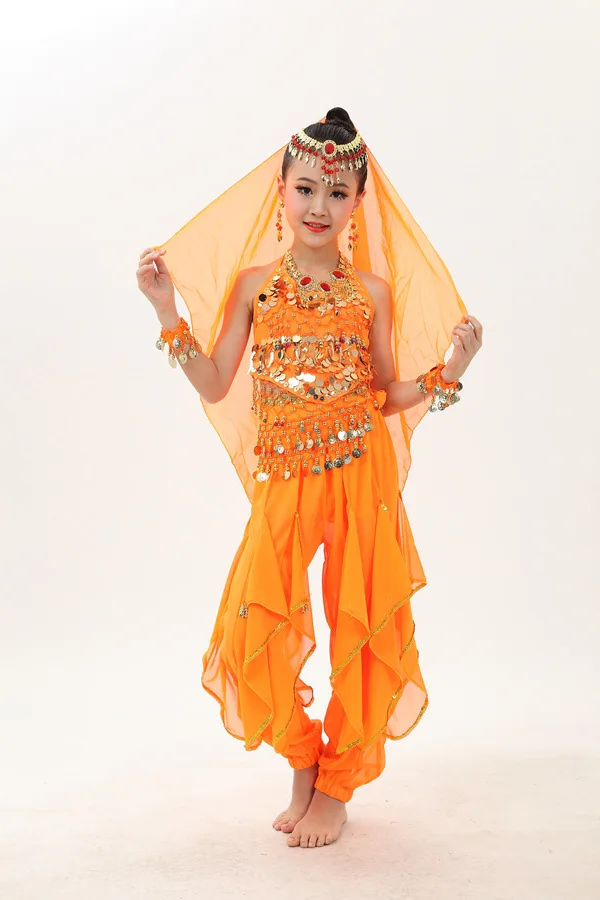 Cheapest Belly Dance Costume Indian Dance Dress performance wear belly for kids