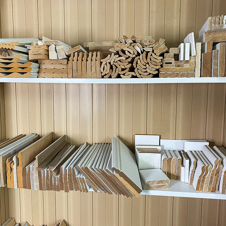 s4s waterproof top casing timber wooden trim skirting side fiber tray moulding cornice for sale  manufacture company