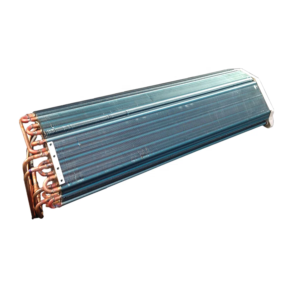 OEM Wholesale Refrigeration Spiral fin type Condenser Coil Commercial Aluminum Fin Type Copper Tube Condenser for Heat Exchanger