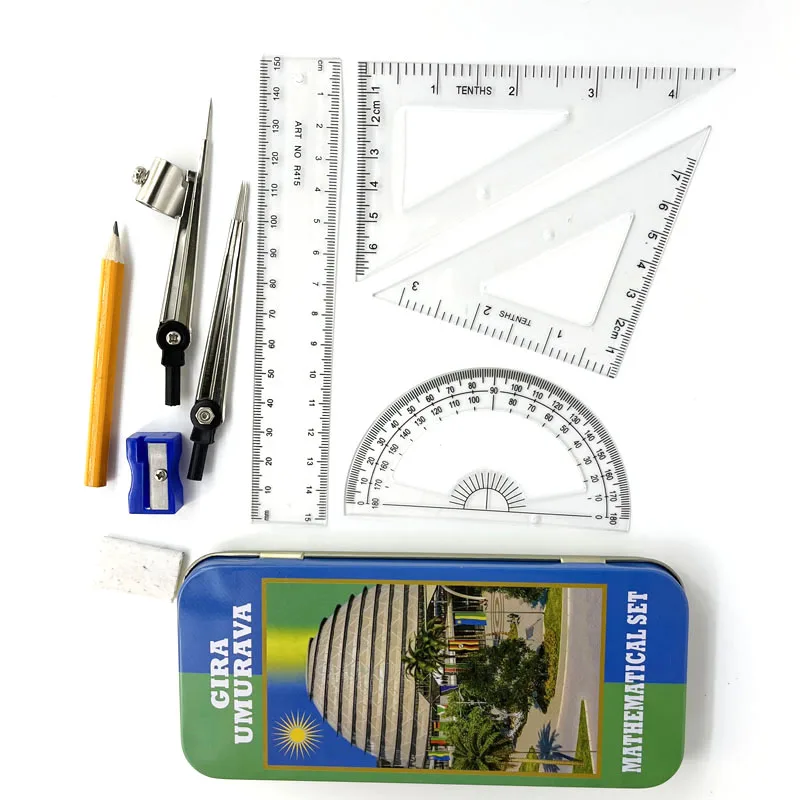 Оптовые продажи по индивидуальному заказу доступны 9 шт. школьная сумка Профессиональный дешевые рисунок Металлический компас