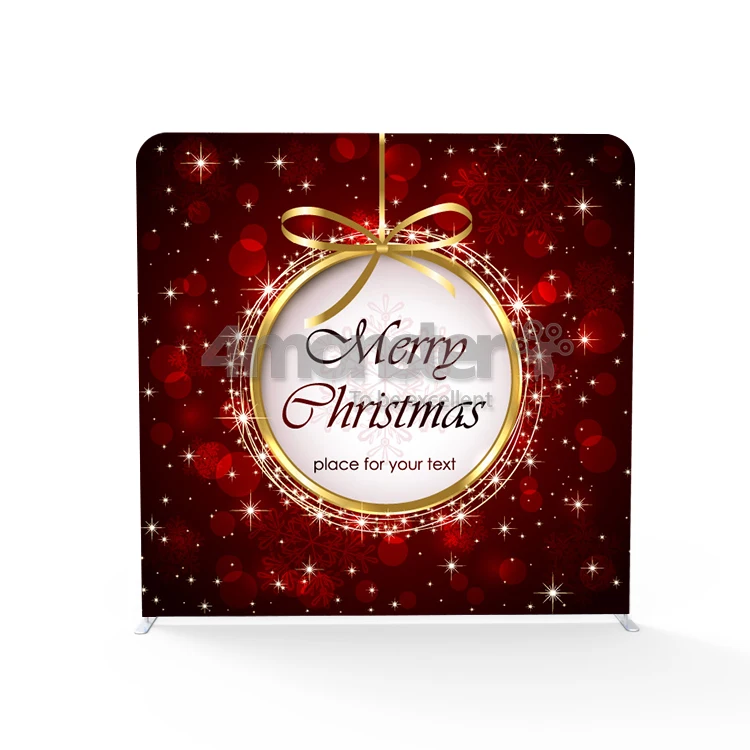 Натяжная ткань прямая 8*8 футов наволочка фотобудка фон для мероприятий на Рождество