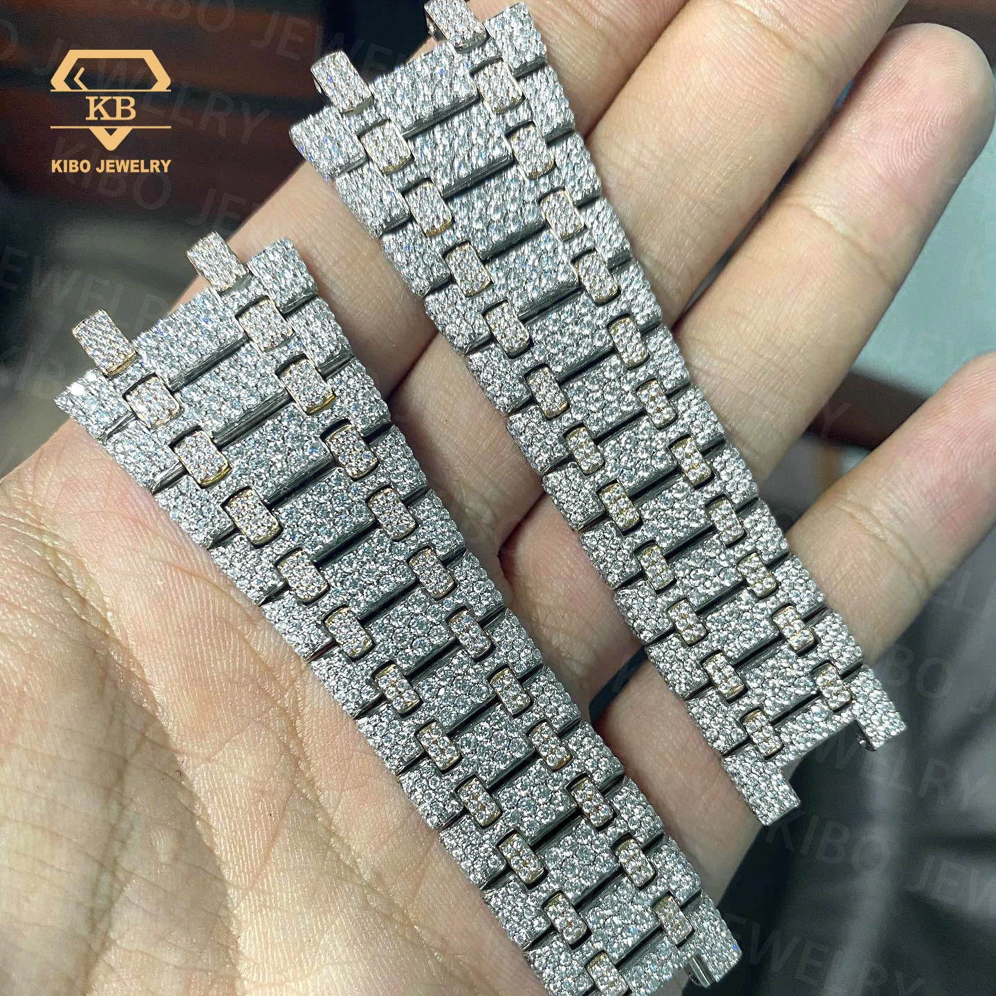 Luxury Branded Moissanite Watch For Mens Mechanical Iced Out Watch For Unisex Diamond Hip Hop Rapper Wrist Watch