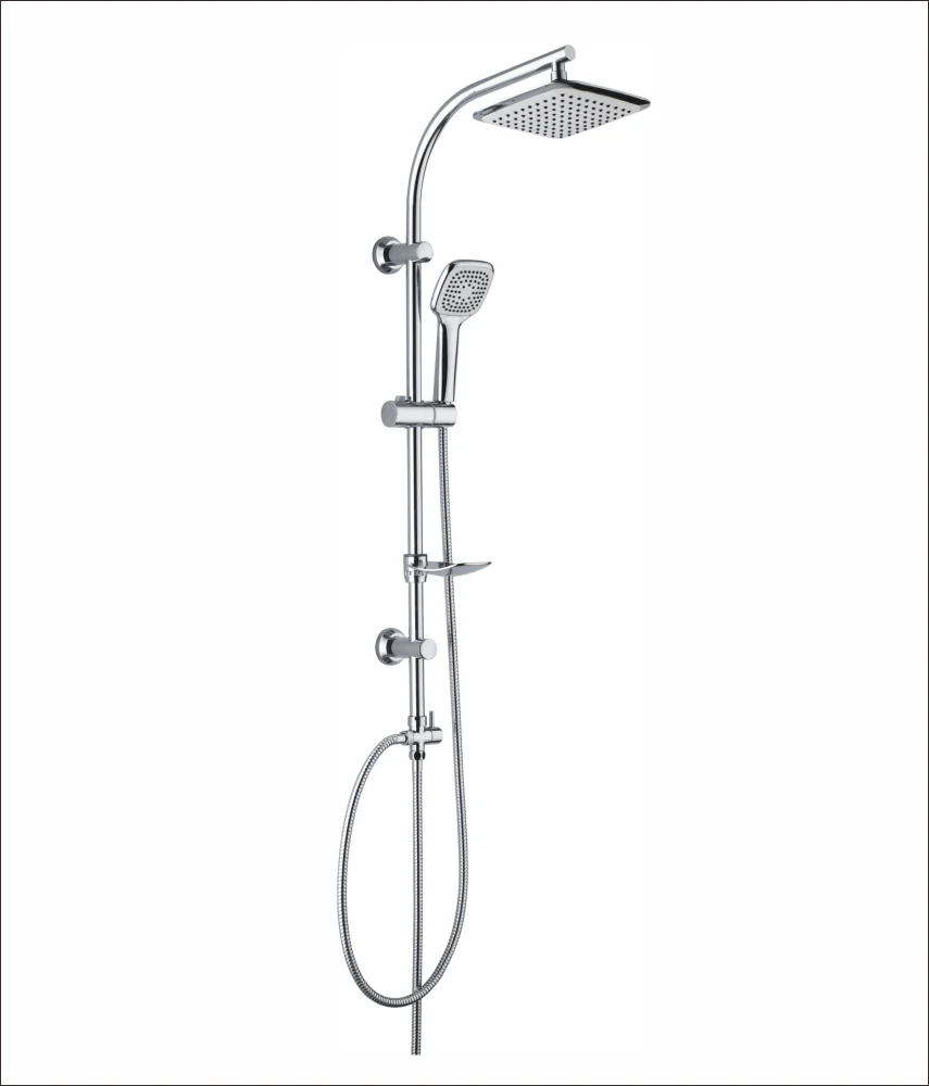 Новый дизайн, настенный набор для душа в ванную комнату, полный набор с насадкой для душа 8 дюймов