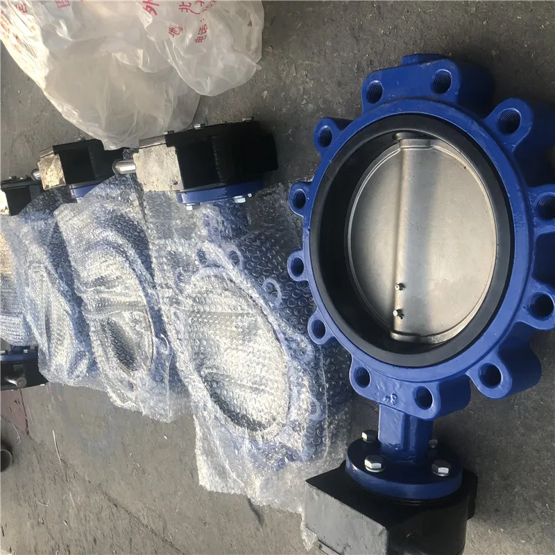 
LTD371 PN16 clamp butterfly valve Worm gear Central Line cast iron lug type butterfly valve 