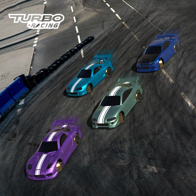 Турбо гоночный автомобиль 1:76 C61 C62 C63 C64 дрейф RC Модернизированная версия с полностью пропорциональным пультом дистанционного управления
