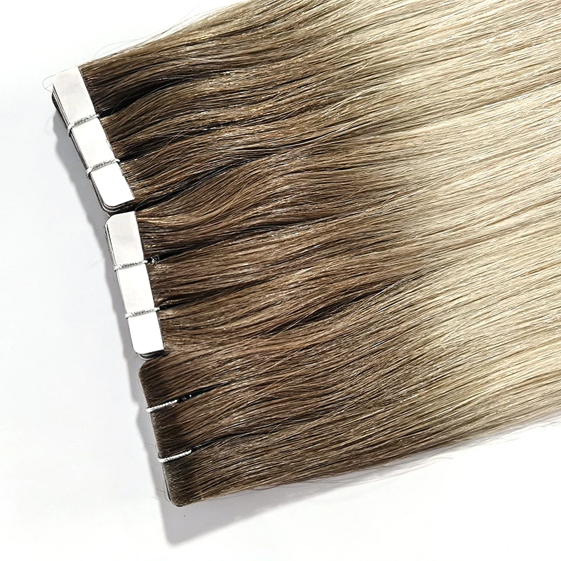 YADING #OM8/613 Wholesale 12a Grade Tape In Human Hair Extensions Double Drawn Remy Virgin Tape-in Hair Extension