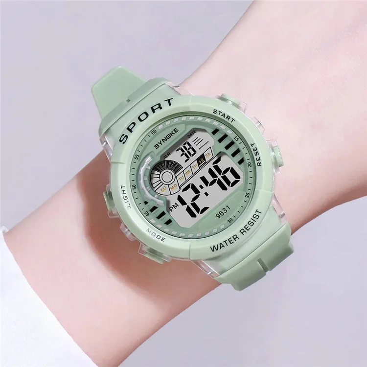 SYNOKE 9631 Fashion electronic Watch For Boys Girls Customized Design Bracelet Kids Waterproof Digital Led Watch Kids Led