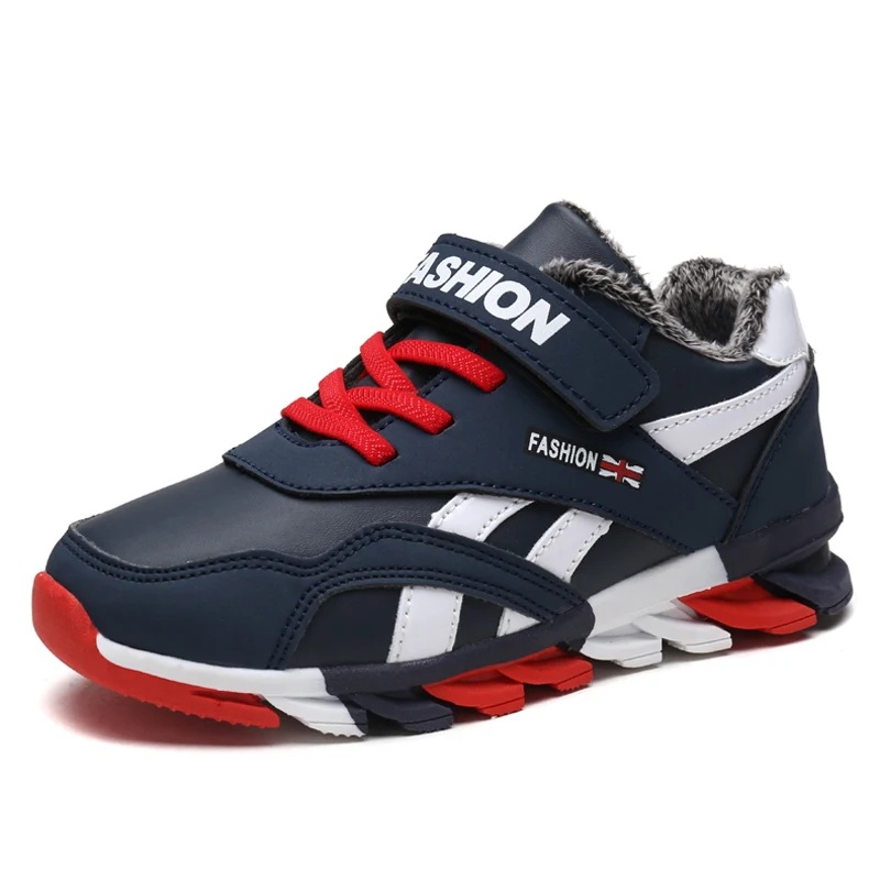 Ботинки Blade, детская зимняя модная повседневная спортивная обувь, утепленная повседневная обувь для мальчиков