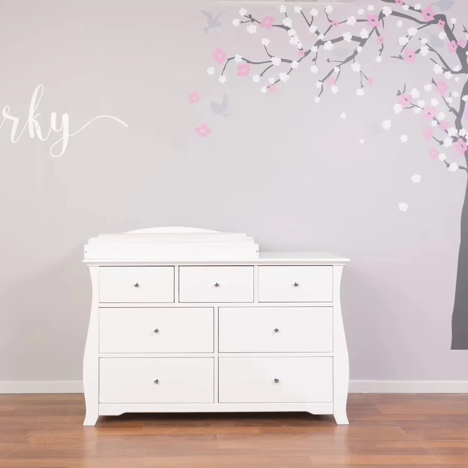 Crib baby cabinet baby diaper table baby locker solid wood locker
