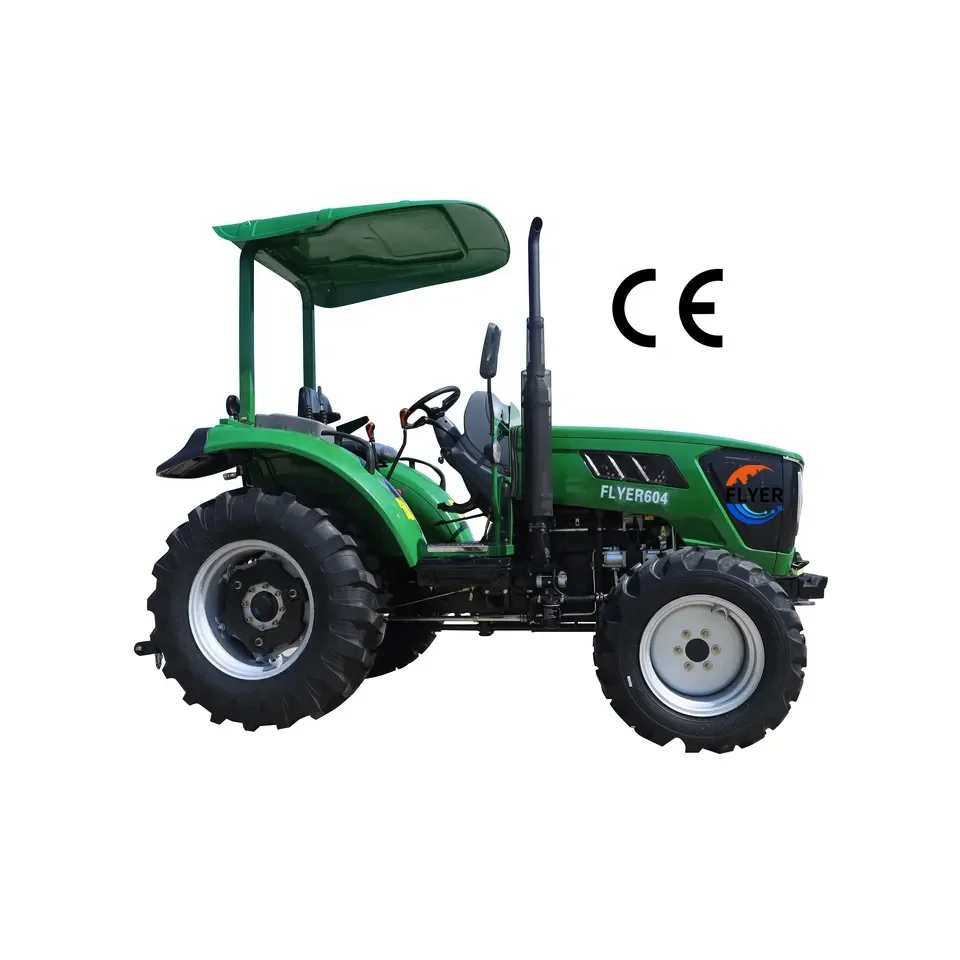 Agricultural traktor with front loader digger for farming middle tractor