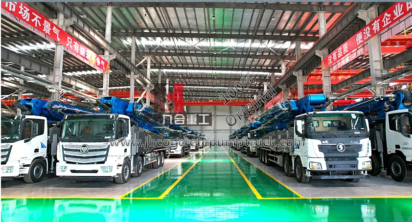 JIUHE 58m  Remote Control Stationary Truck-mounted Concrete Line Pump Truck Cement Concrete Pump Truck