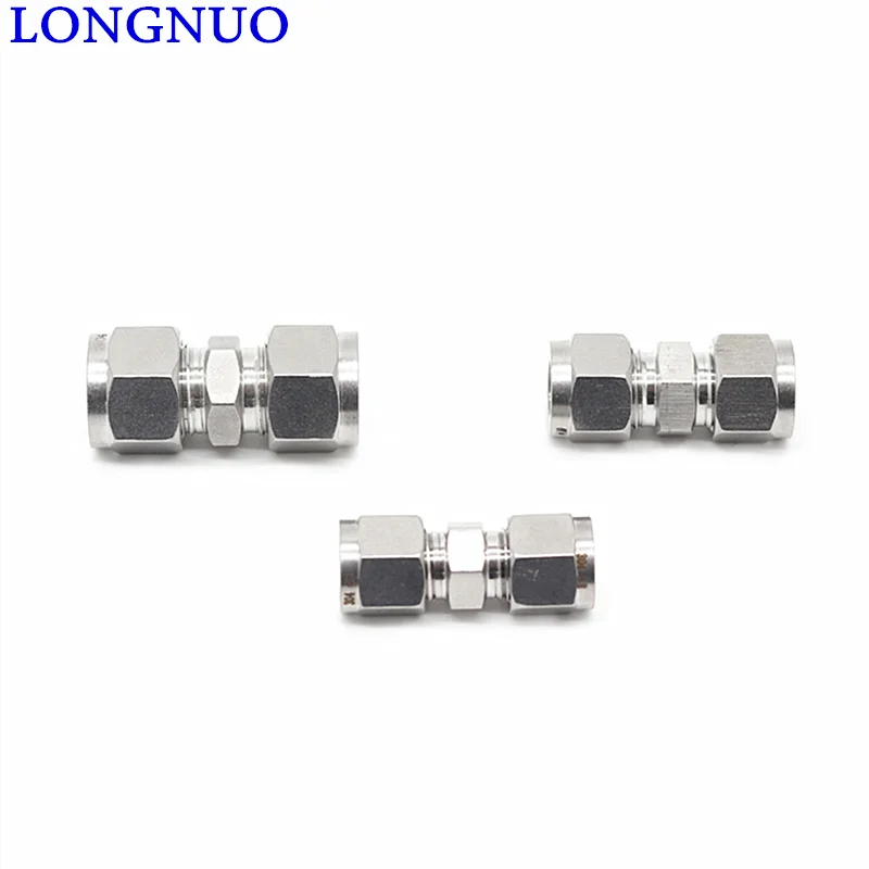 304 316 stainless steel card sleeve type straight-through intermediate connector fast copper tube diameter change