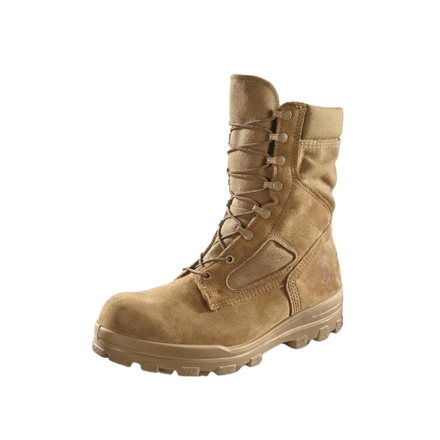 Tactical Khaki desert leather combat jungle hunting boot