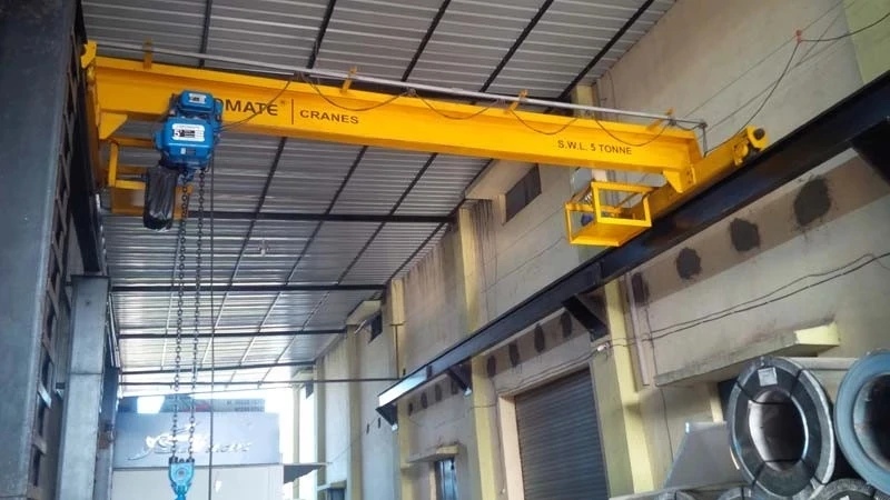 Single Girder 16 ton Overhead Crane Hoist Lift Electrical Bus Bars Remote Control