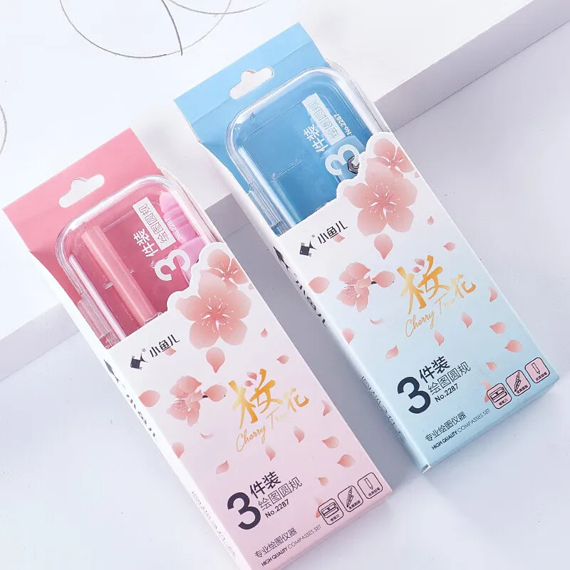 Hot sale Student Math Drawing Hight Quality Study Compass and Geometry Kit for Students Plastic Box Packing Geometry Kit set