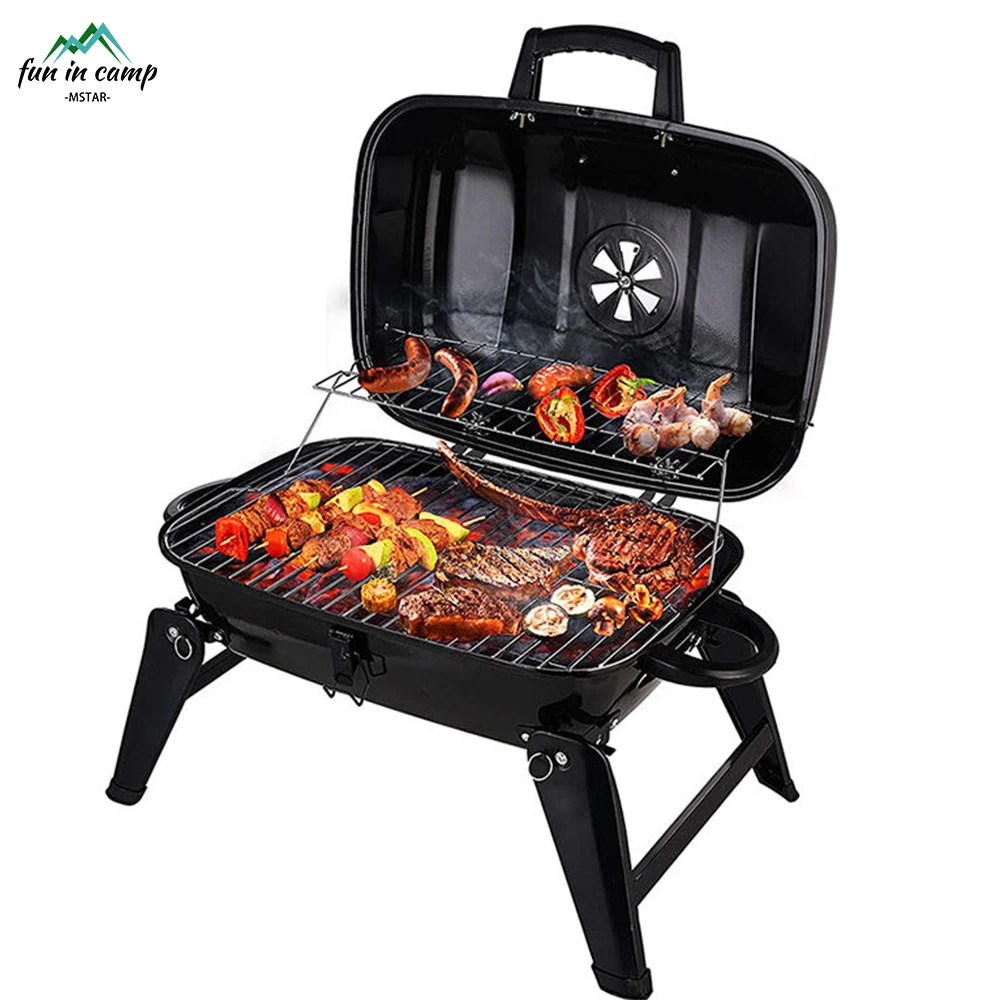 Mini Household Charcoal Grill Outdoor Bbq Folding Portable Disposable Grill Outdoor