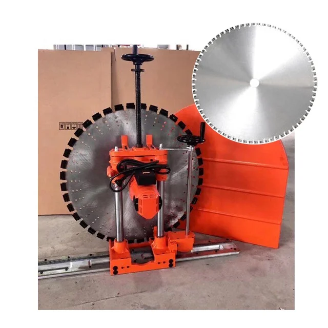1400mm cutting width Reinforced concrete automatic wall cutting saw double motor high-power wall cutting machine