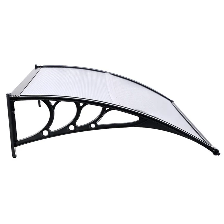 shed entry door canopy aluminium frame front window door canopy and polycarbonate canopy awning for sun protection
