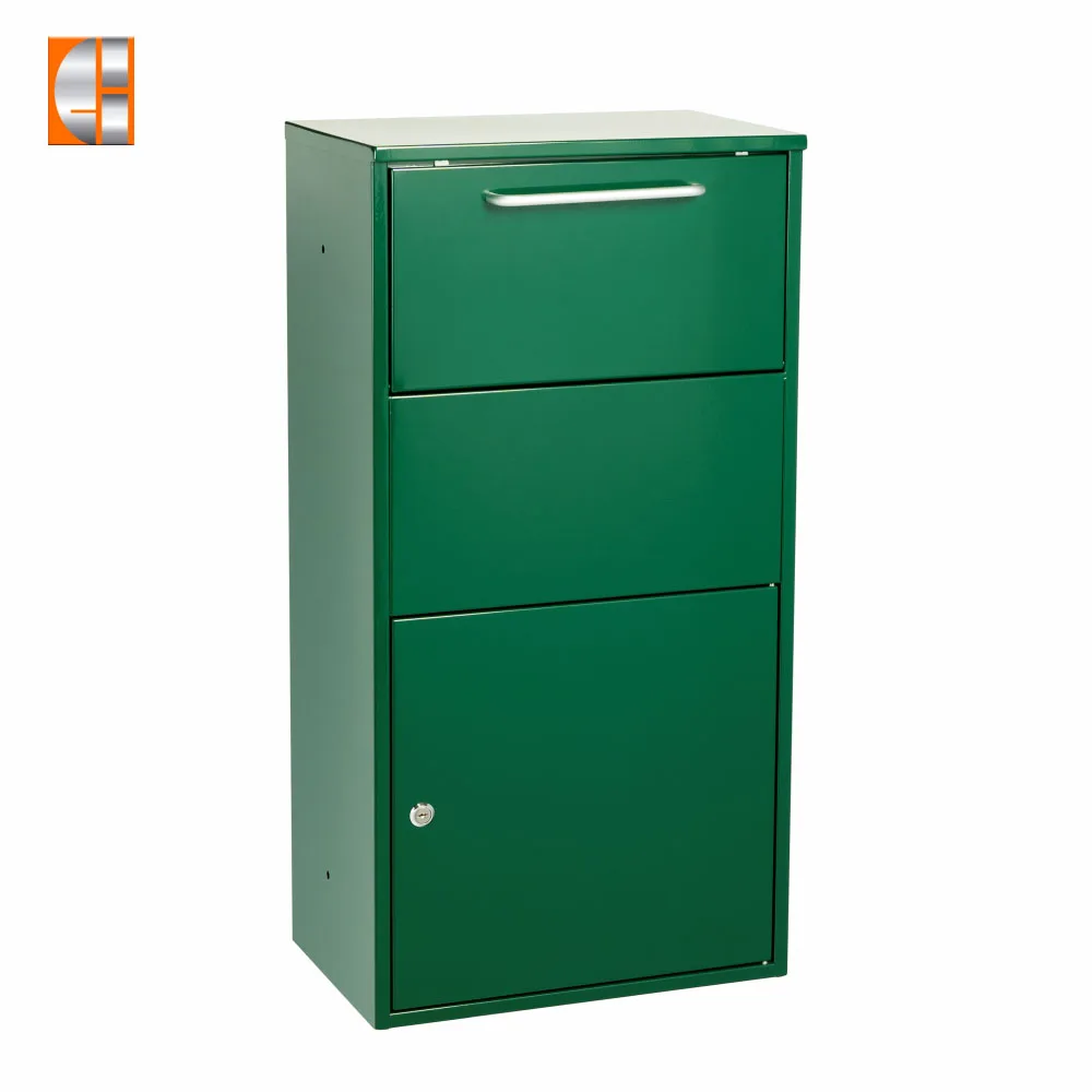Hot sale parcel box floor standing package drop box Key locking drop box