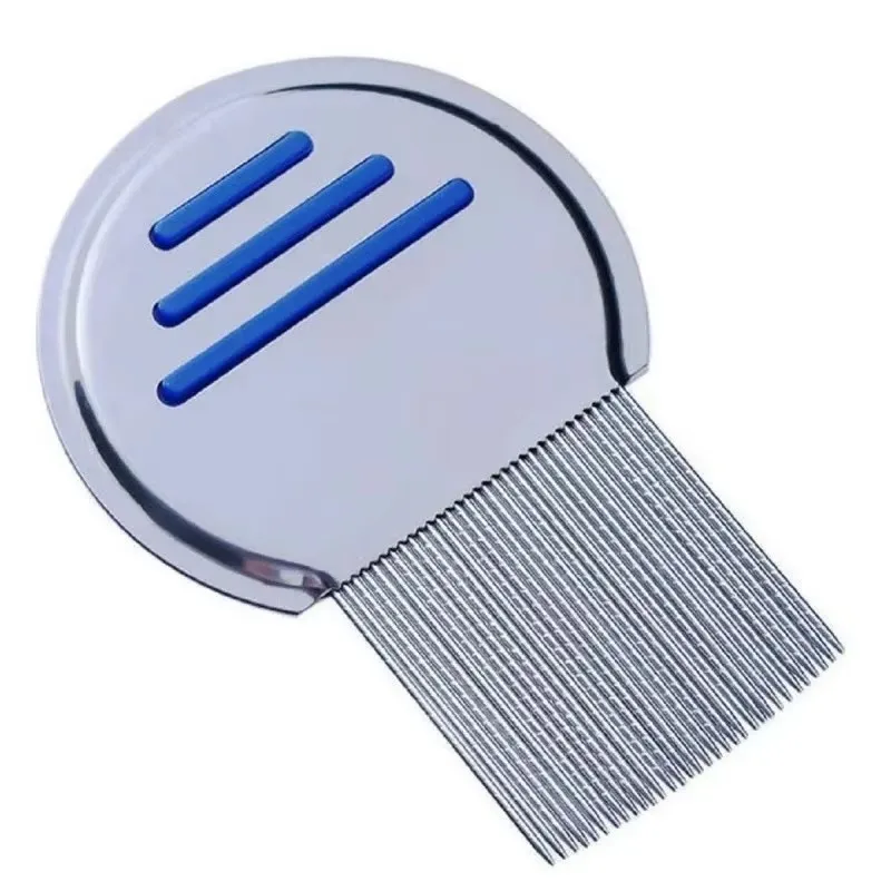 RTS Factory Stainless Steel Terminator Lice Comb Kids Hair Rid Headlouse Super Density Teeth Remove Nits Comb Nit Free
