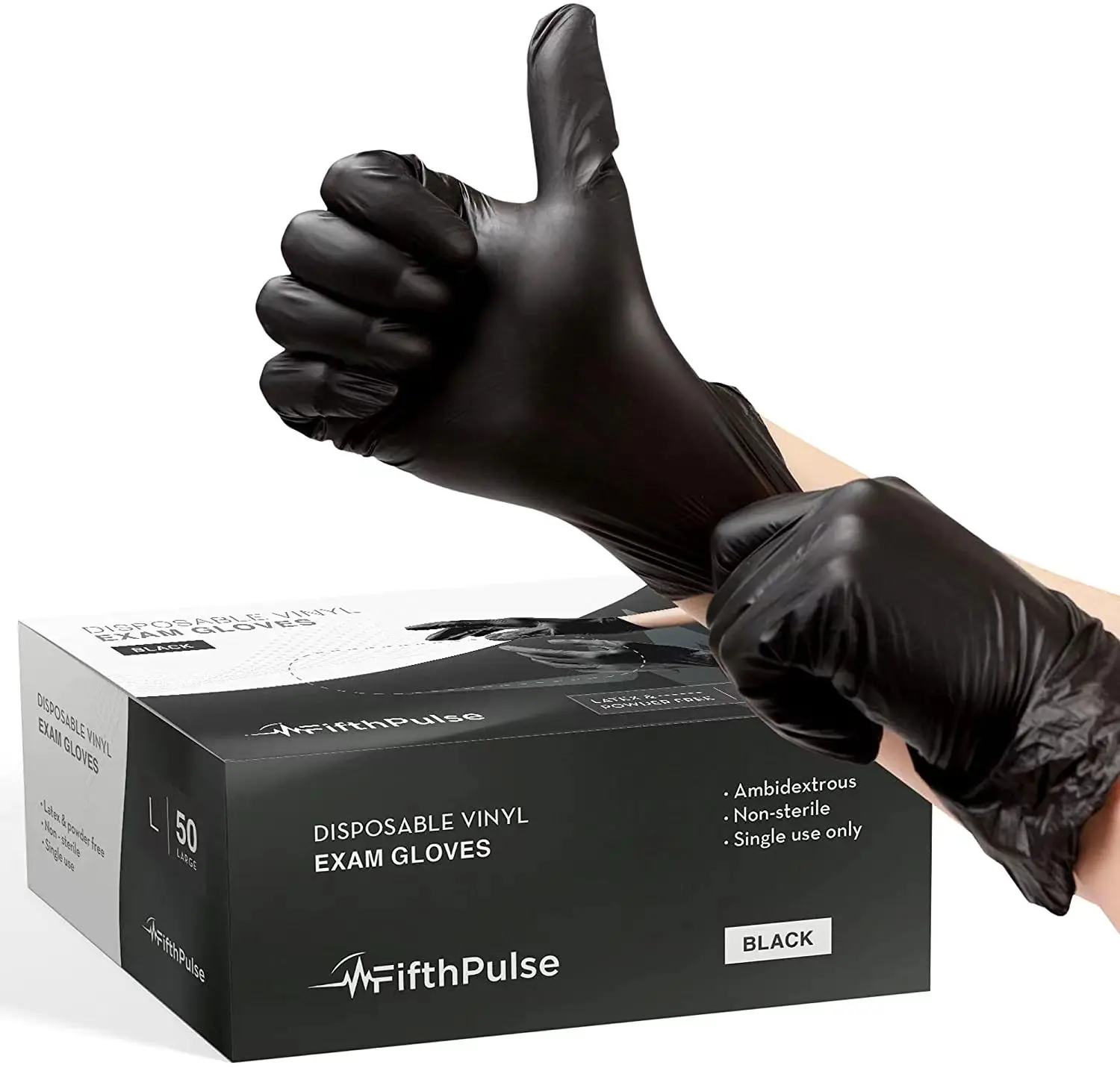 Food Grade Plastic Black Vinyl Disposable Gloves Wholesale Manufacturer
