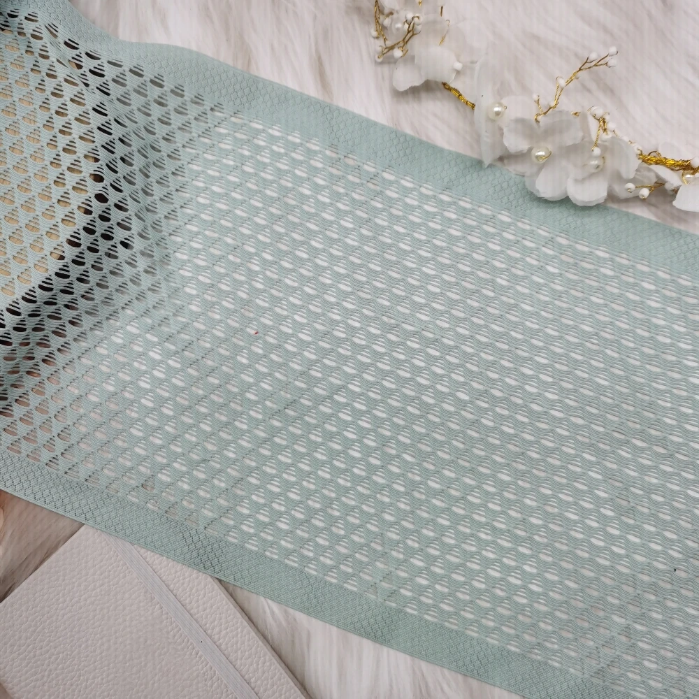 Molandi Color 23CM Soft Nylon Spandex Elastic Lace Knitted Geometric Mesh Pattern Fabric for Dresses Underwear Clothing Home