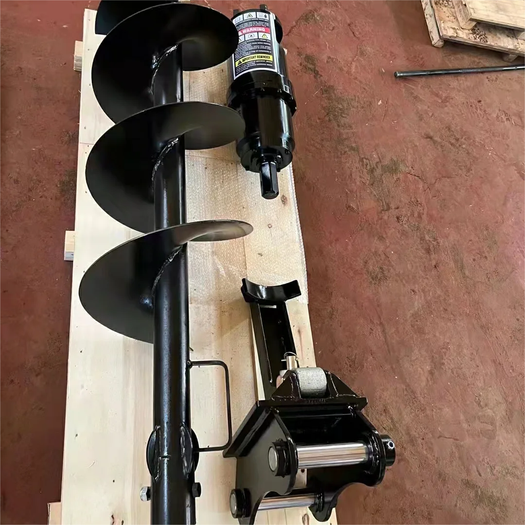 Gasoline ground solid 52cc 63cc gas post hole zhongju digger earth rod auger drill bit for sale