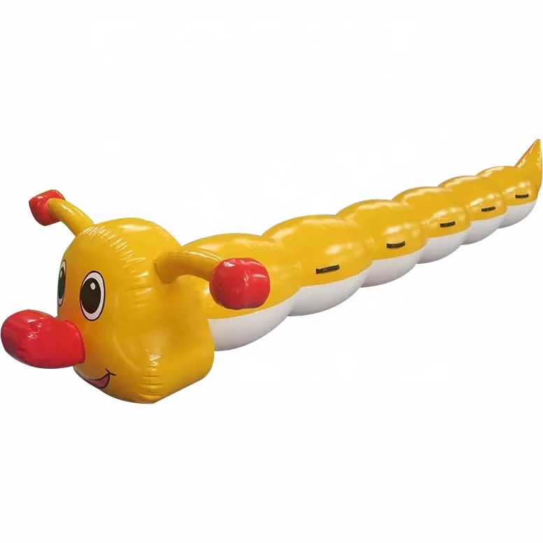 PVC airtight Interesting sports games props inflatable cater-pillar racing body intelligent activities development training