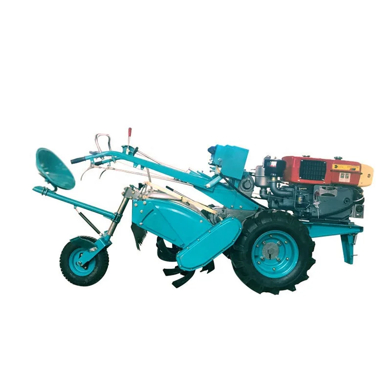 Small Paddy 2 Wheel Power Tiller Hand Walking Farm Tractor