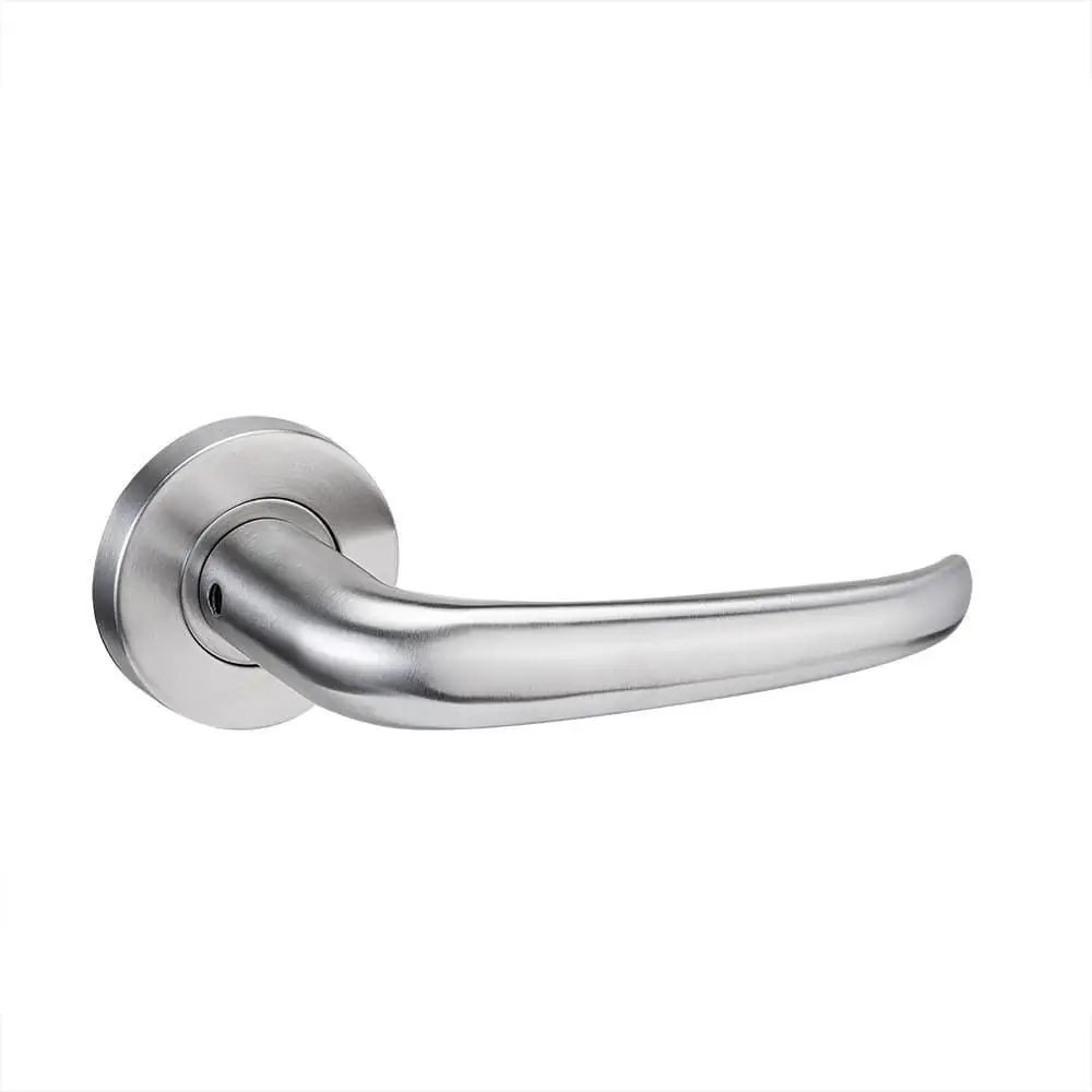 Modern Door Handles Lock Glass Main Internal Door Pull Handle Luxury Black Aluminum Brass Interior Door Handle