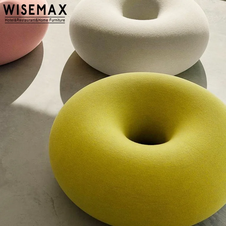 Мебель WISEMAX современный дизайн для спальни Круглый Бархатный оттоманка круглой формы гостиной