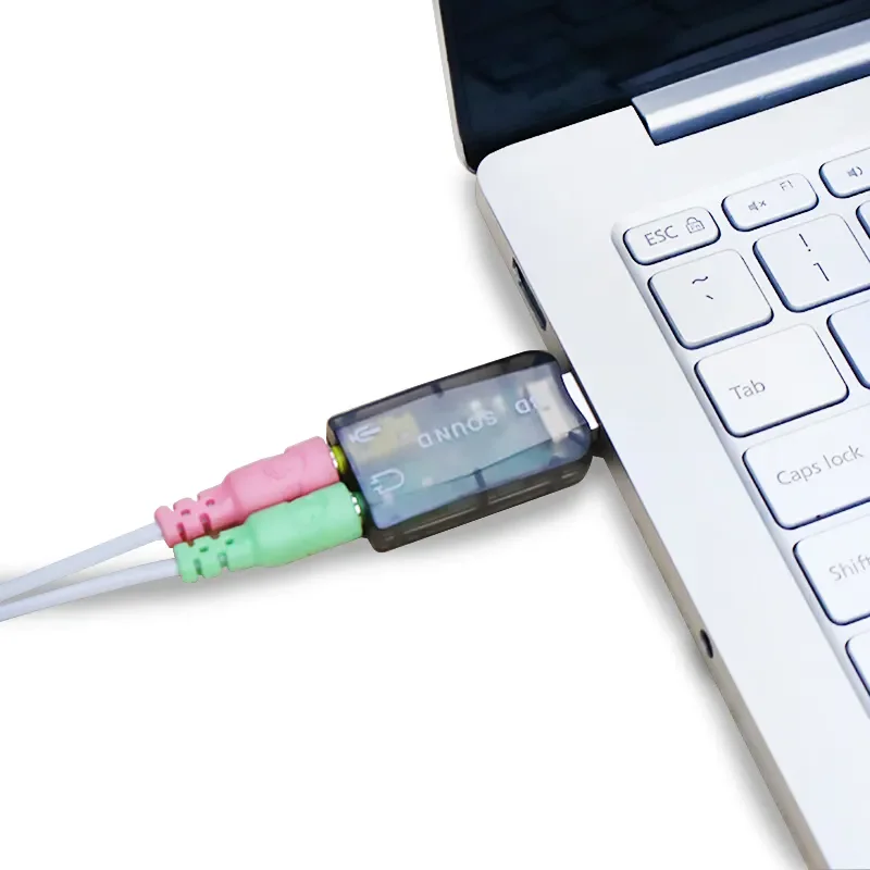 Китайская фабрика OEM USB 2 0 Звуковая карта внешняя 5 1 мини звуковая вместо PCI Поддержка 3D для бесдрайвера Win 7