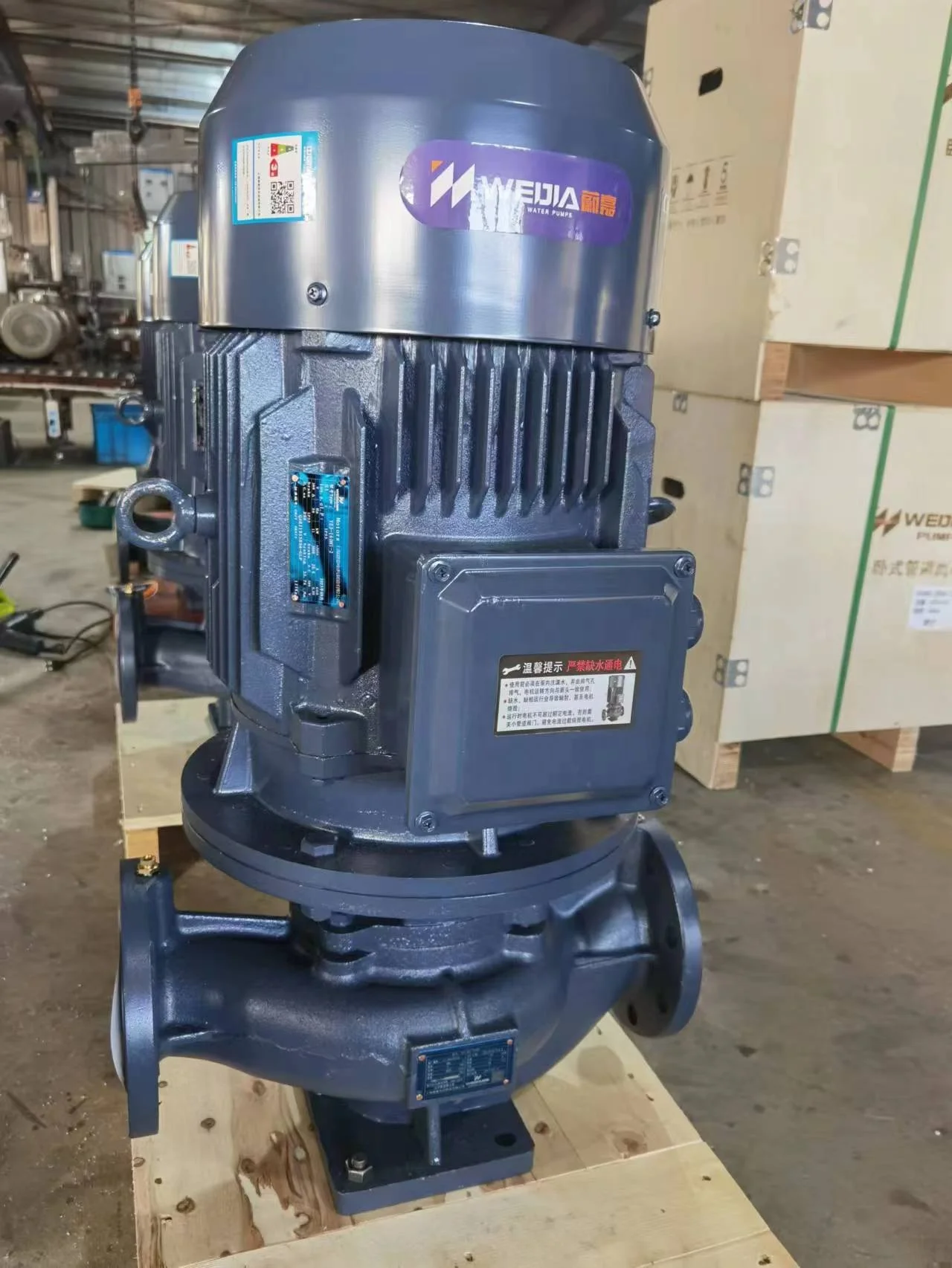 IRG vertical pipe line inline pumps for water circulating