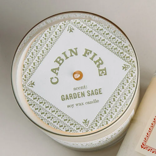 Custom Printing Logo Brand Design High Quality Paper candle dust cover paper