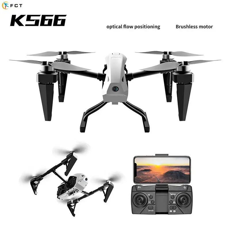 KS66 drone with 6K HD Camera 2.4G optical flow brushless drone dual lens WIFI professional aerial camera rc drones Quadcopter