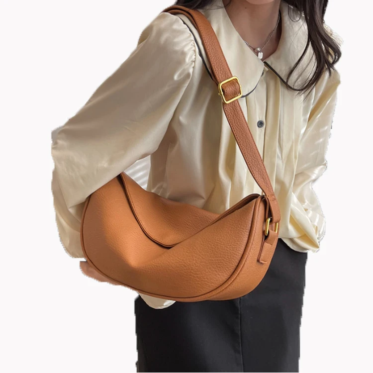 Custom LOGO retro large-capacity clutch bag new cross-body bag Joker girls shoulder bag PU