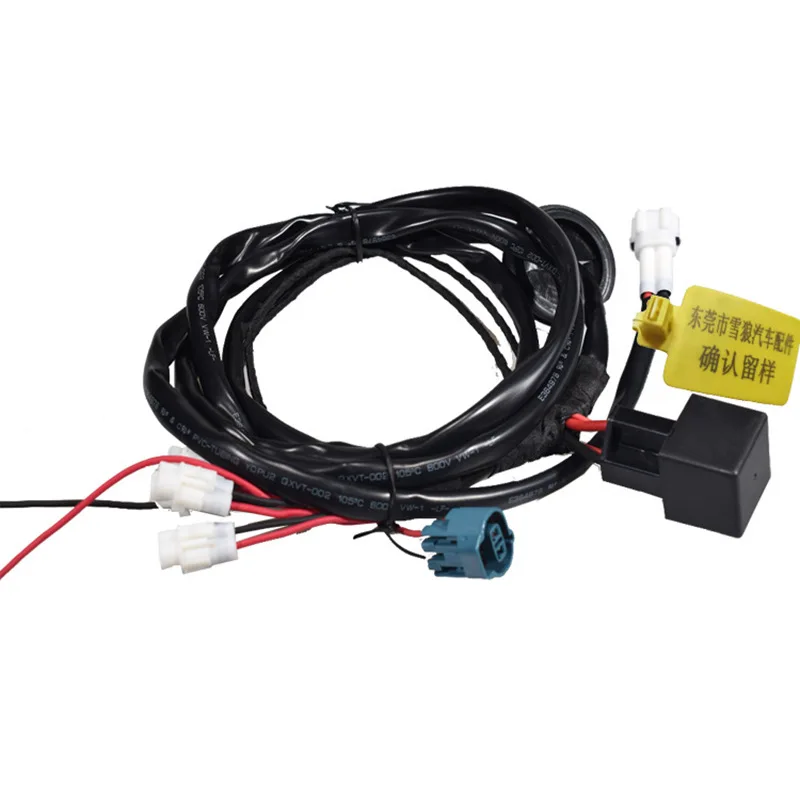 Car connection wire harness for auto headlight power connection energy storage motorcycle LED light flash