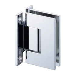 90 Degree Stainless Steel 304 Mirror Polish Glass To Wall H type glass Shower Door Hinge