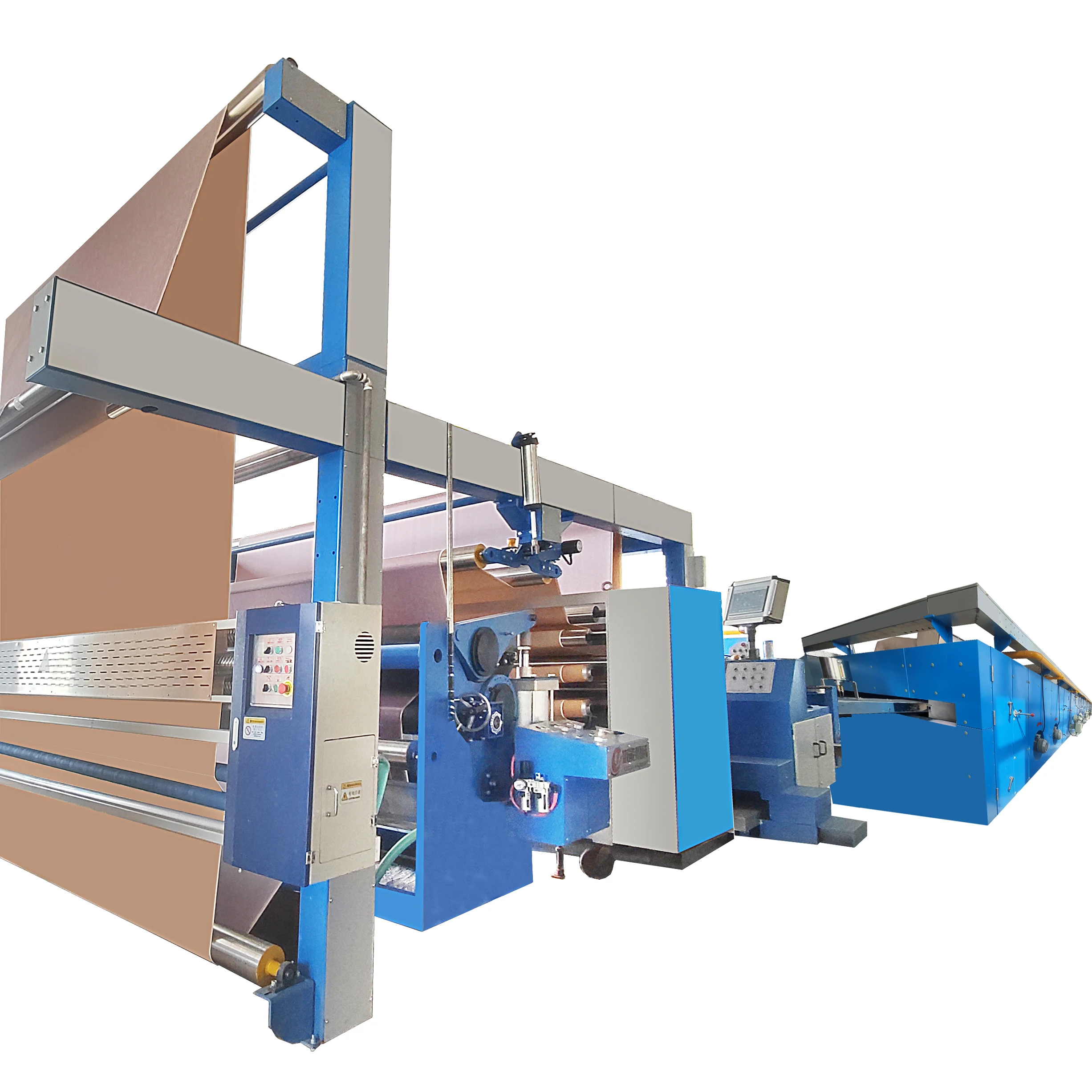 Youneng Textile Finishing 8 Chambers Gas Heat Setting Stenter Machine for polyester fabric