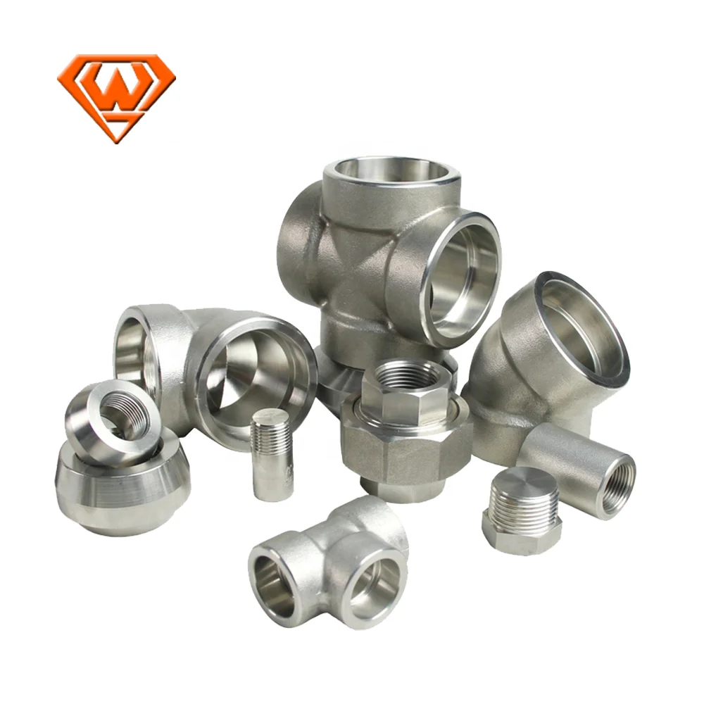Equal Tee Thread Asme B16.11 SS304 316 1/2Inch Stainless Steel High Pressure Fittings