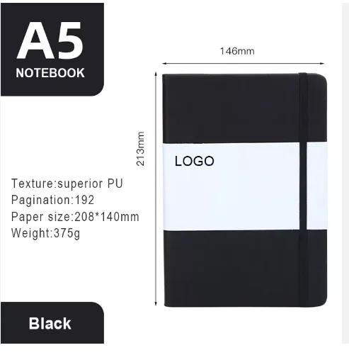 2024 Custom Bulle,T Journal With Logo Dotted Pages Leather Notebook Journal A5 Pocket Folder