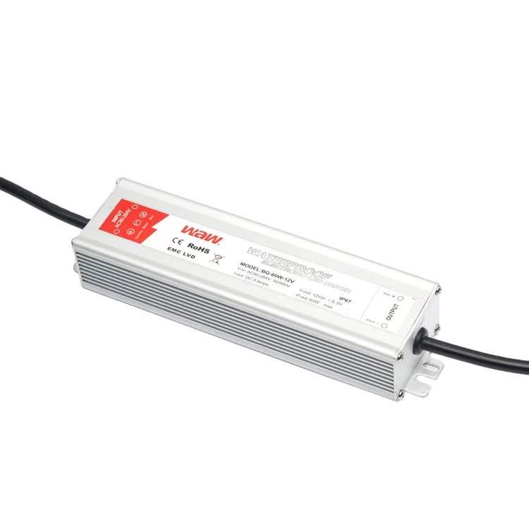 AC to DC 24v 60w constant voltage waterproof IP67 LED driver
